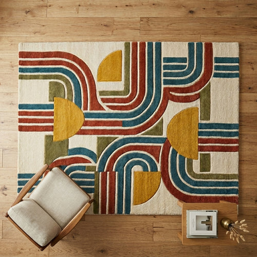 Arcadia Deep — Terracotta & Teal Layered Arch — Hero / room / overview