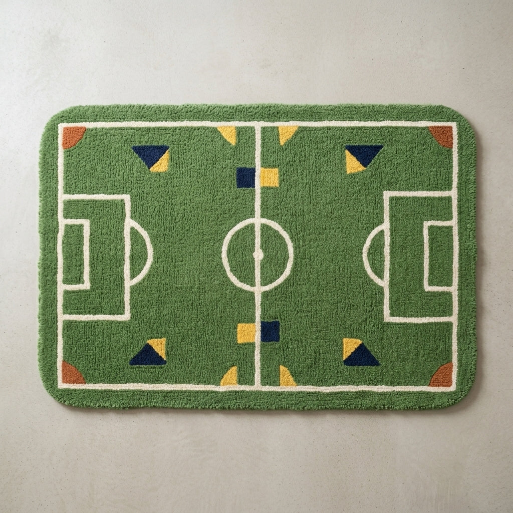 Mini Playfield — Kids' Sport Rug — Hero / room / overview