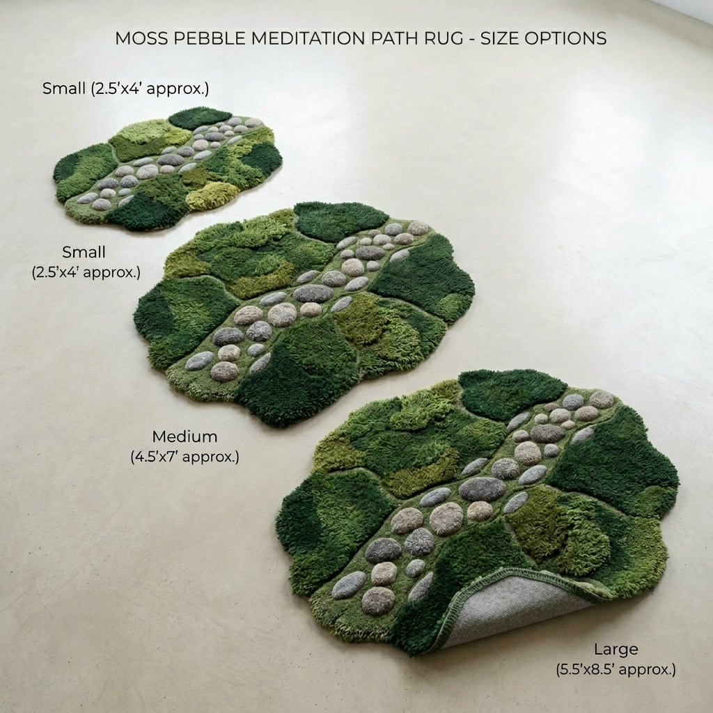 Mossbank — Pebble & Moss Shaggy Island Rug — Hero / room / overview