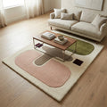 Olive & Blush Balance Rug — Hero / room / overview