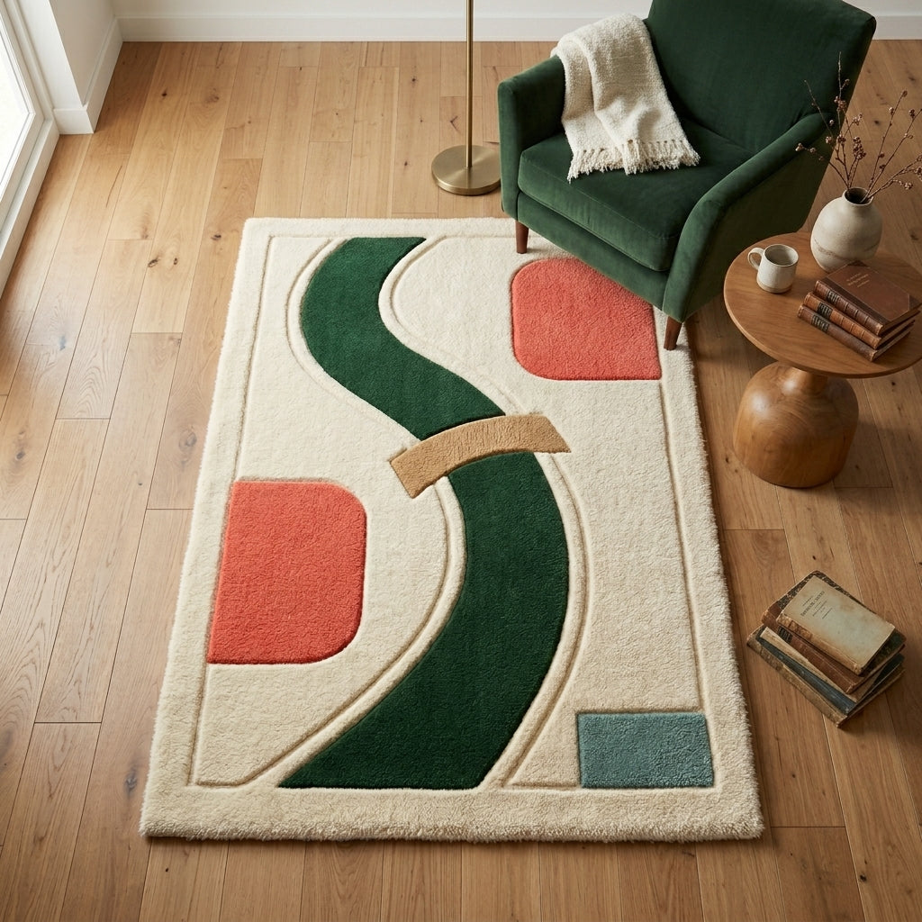 Coral Forest — Path Rug — Hero / room / overview