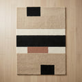 River Blocks — Sand & Black Rug — Hero / room / overview