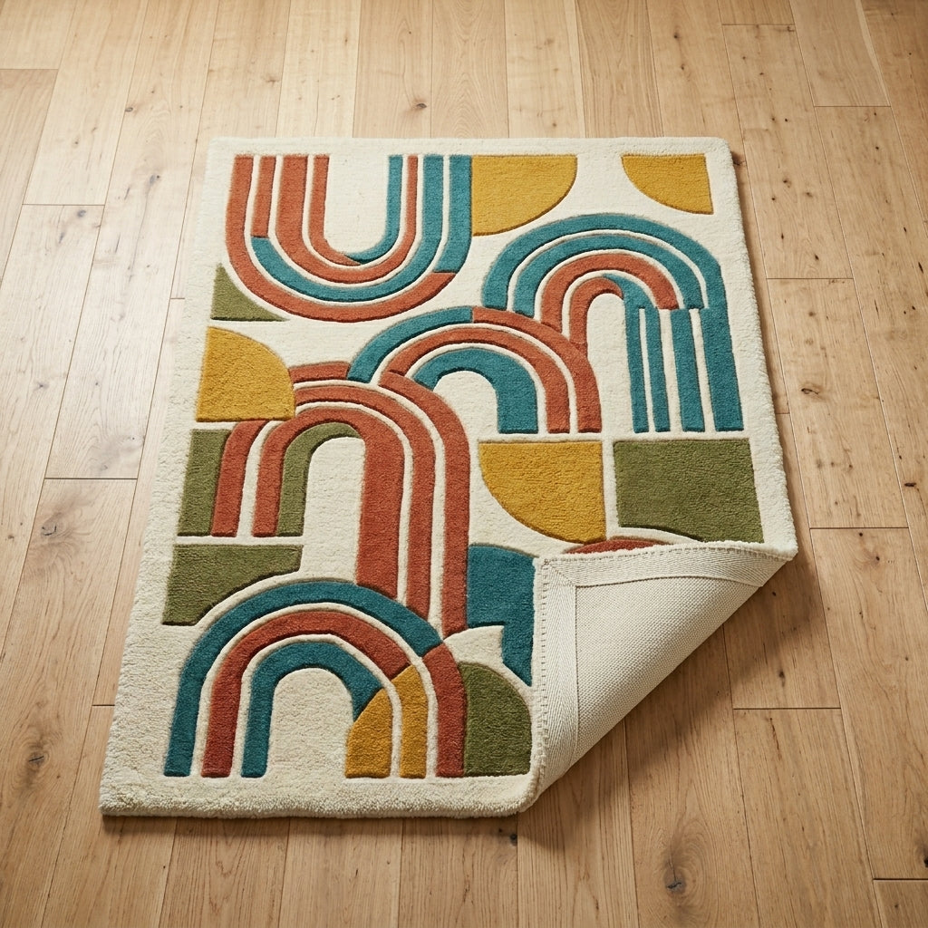 Arcadia Deep — Terracotta & Teal Layered Arch — Hero / room / overview