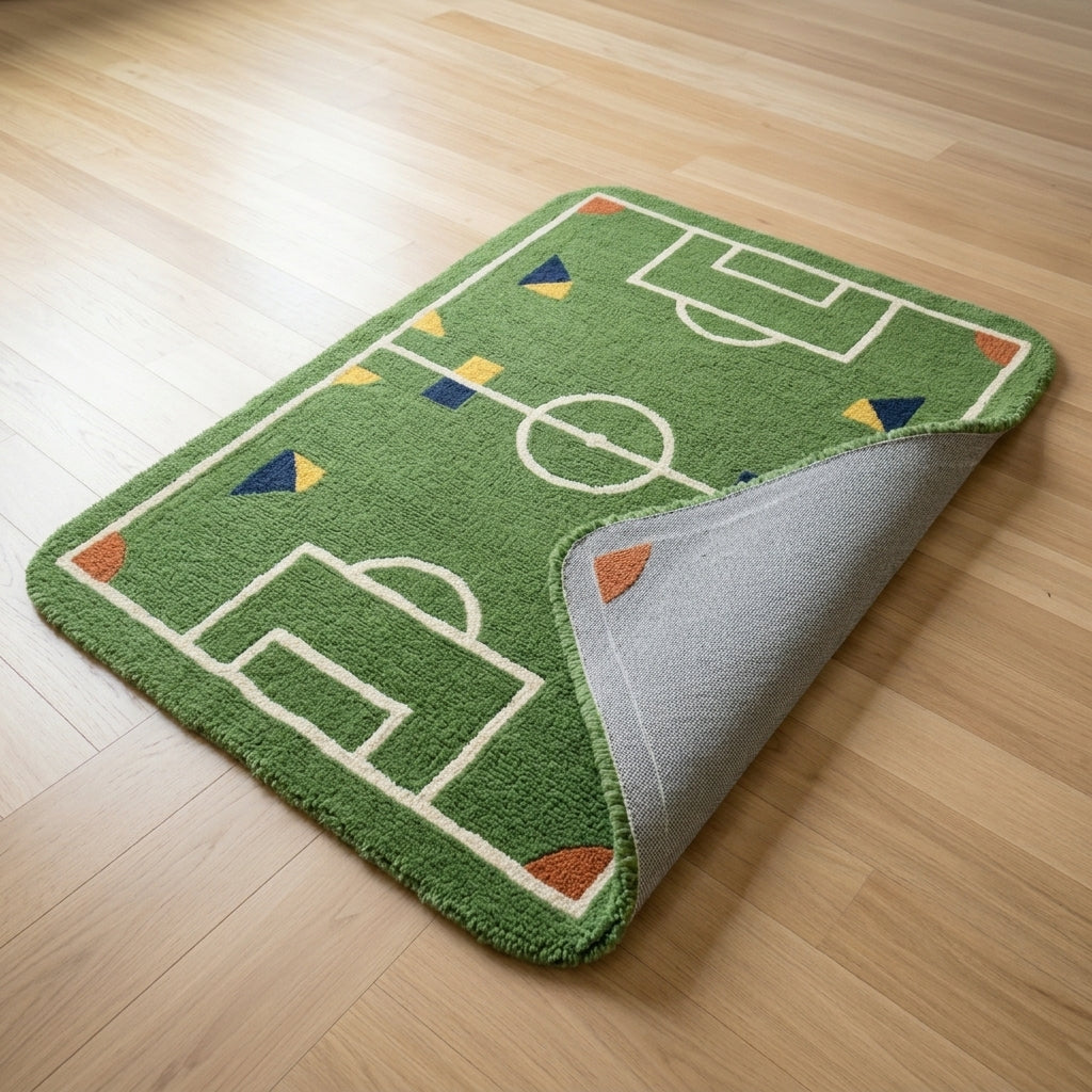 Mini Playfield — Kids' Sport Rug — Hero / room / overview