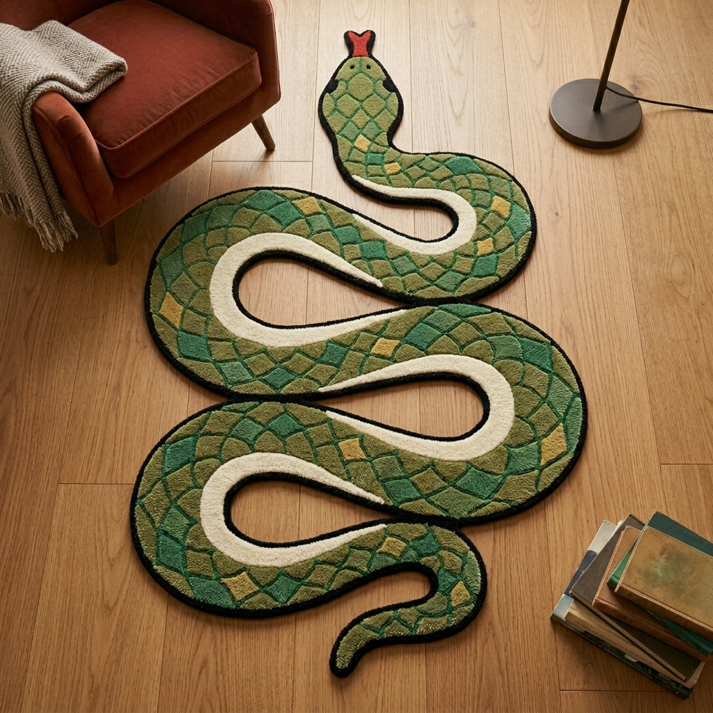 Garden Serpent — Botanical Hallway Runner — Hero / room / overview
