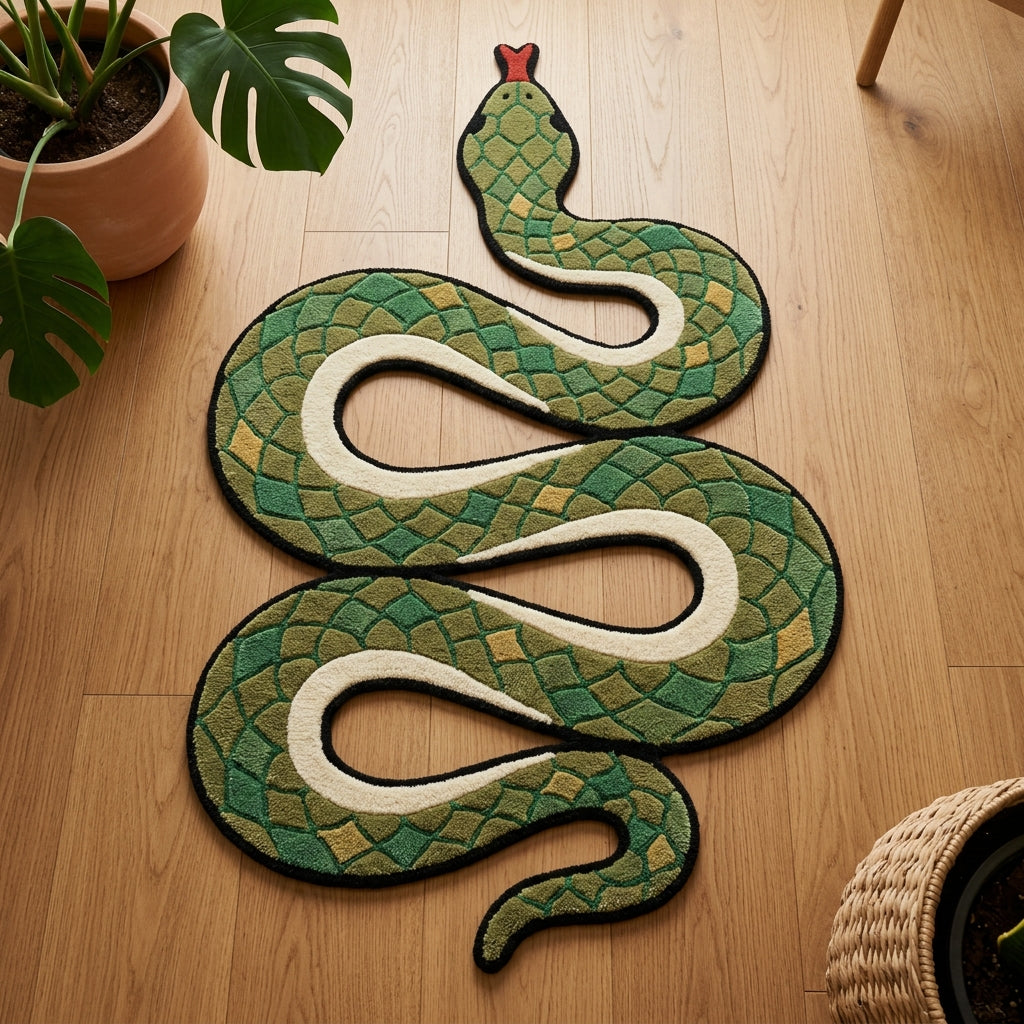 Garden Serpent — Botanical Hallway Runner — Hero / room / overview