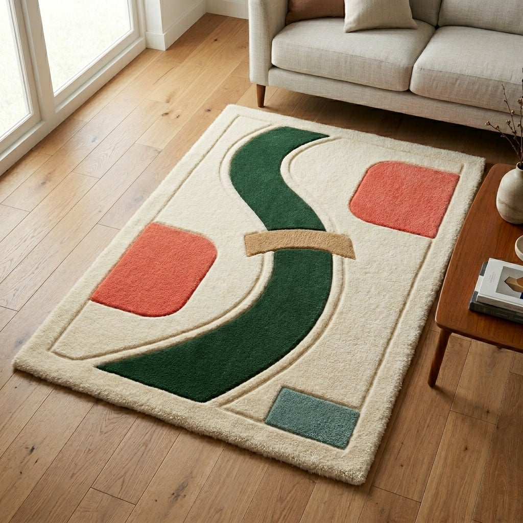 Coral Forest — Path Rug — Hero / room / overview