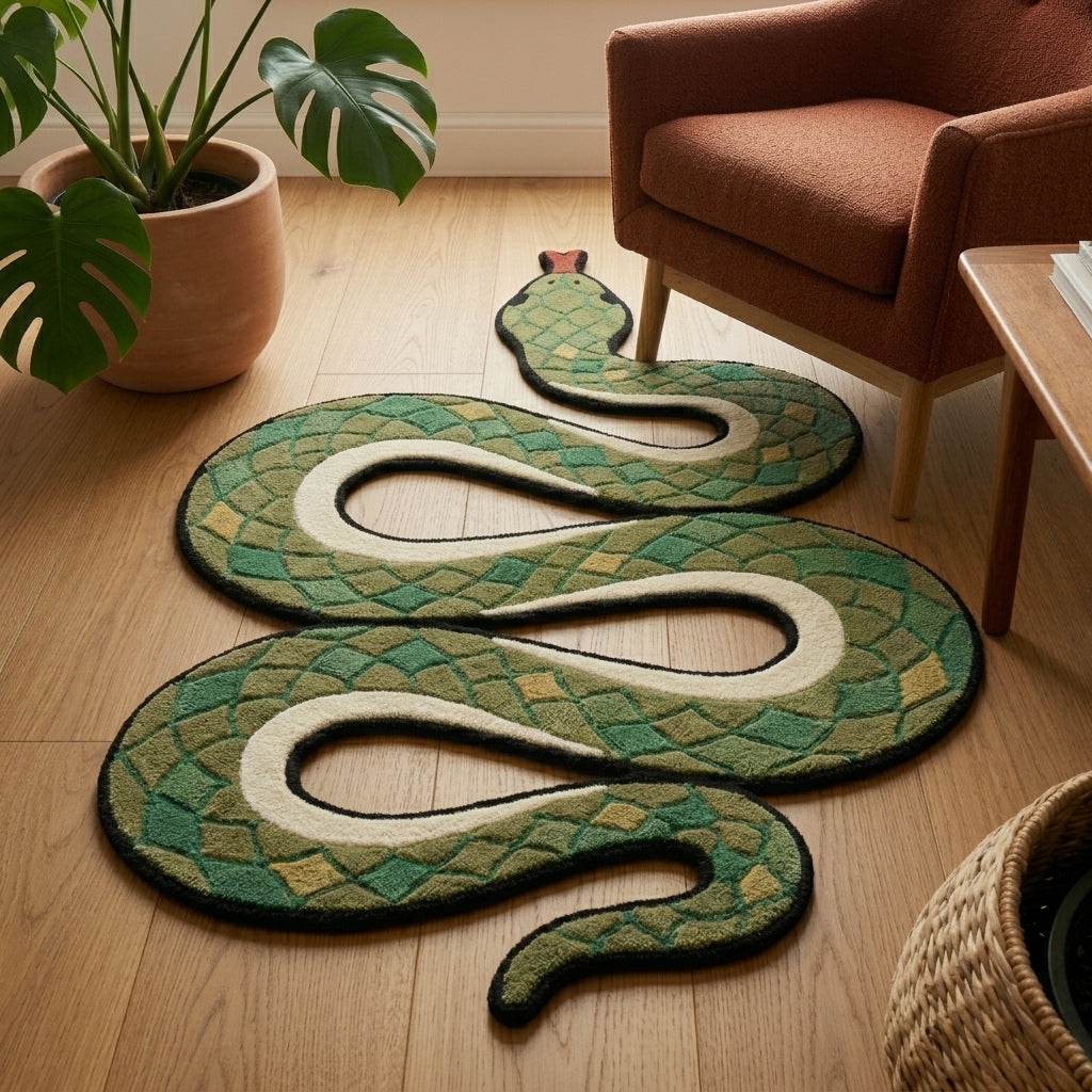 Garden Serpent — Botanical Hallway Runner — Hero / room / overview