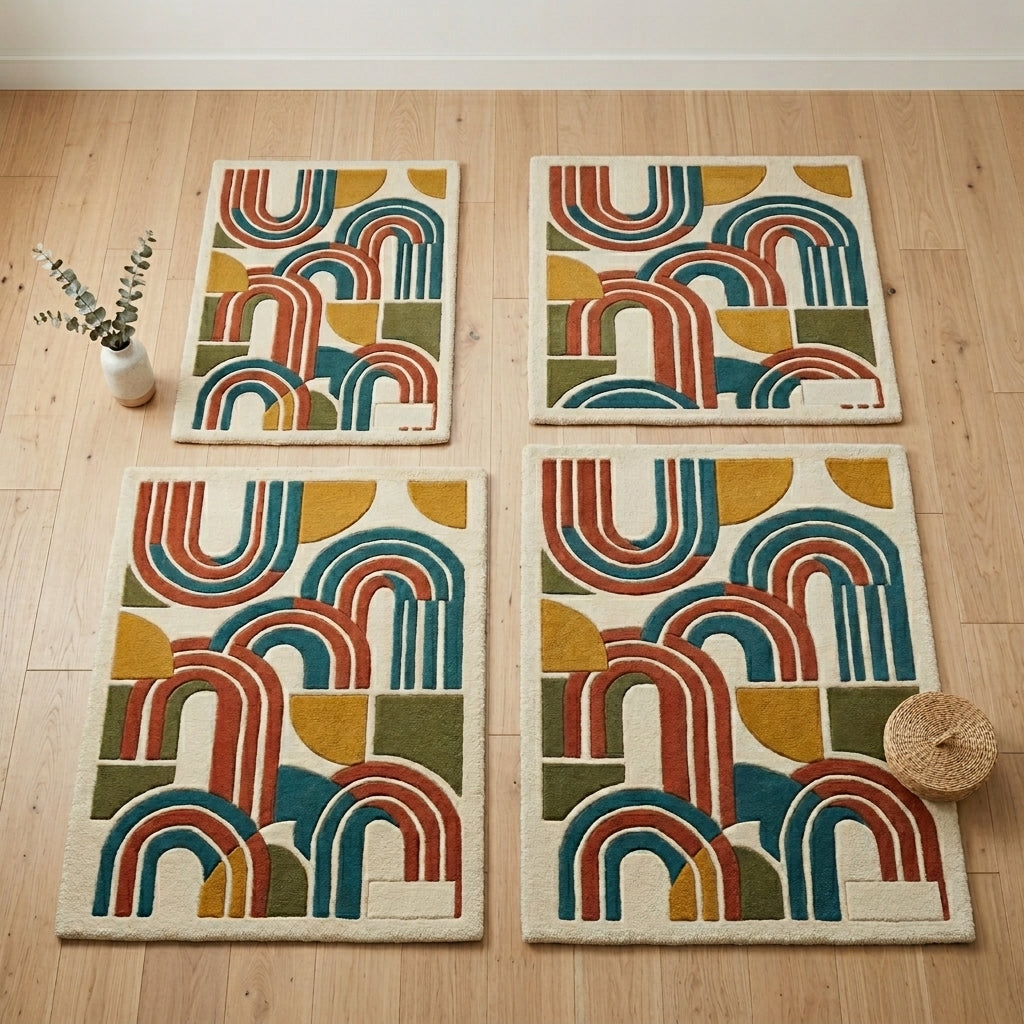 Arcadia Deep — Terracotta & Teal Layered Arch — Hero / room / overview